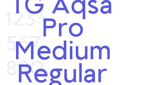 TG Aqsa Pro Medium Regular Font Download