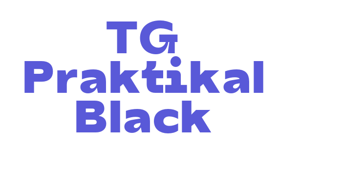 TG Praktikal Black Font Download