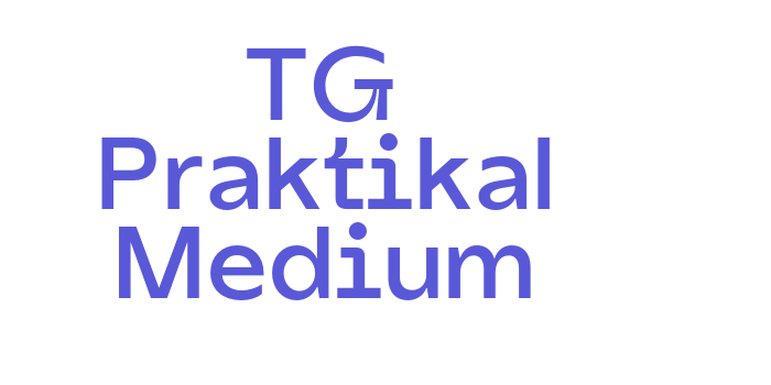 TG Praktikal Medium Font Download