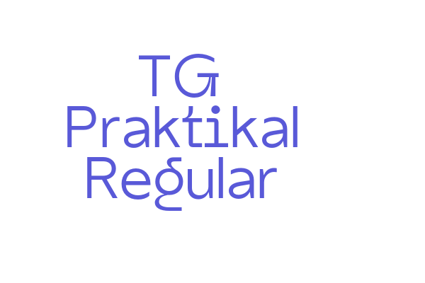 TG Praktikal Regular Font