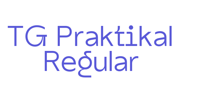 TG Praktikal Regular Font Download