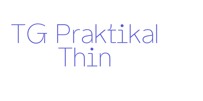 TG Praktikal Thin Font Download