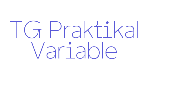 TG Praktikal Variable Font Download