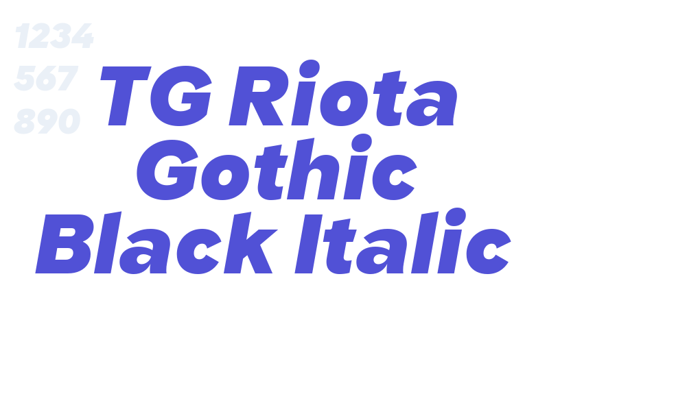 TG Riota Gothic Black Italic-font-download