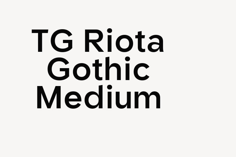 TG Riota Gothic Medium font download