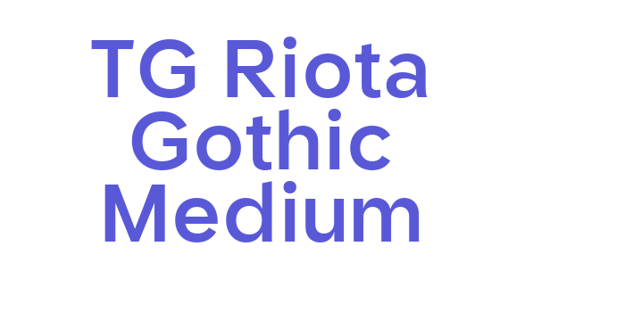 TG Riota Gothic Medium Font Download