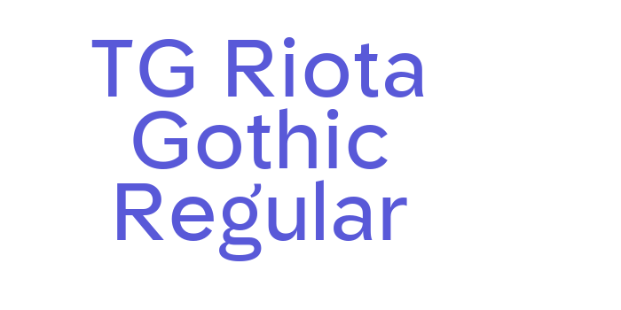 TG Riota Gothic Regular Font Download