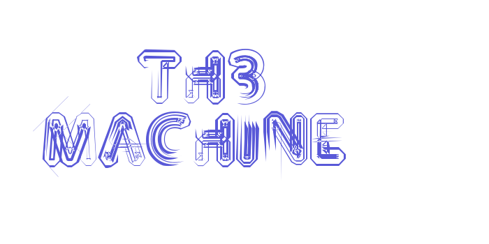 TH3 MACHINE Font