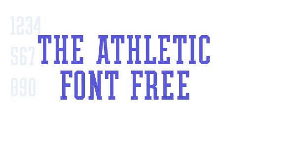 THE ATHLETIC FONT FREE font free