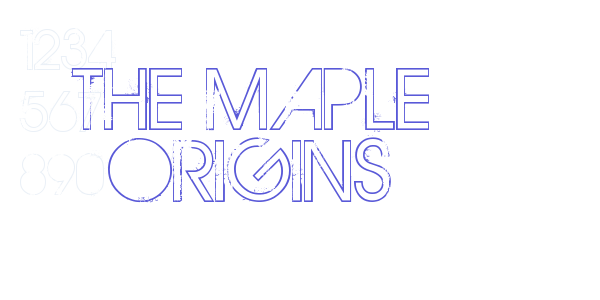 THE MAPLE ORIGINS font free