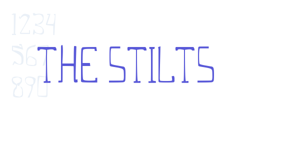 THE STILTS font free