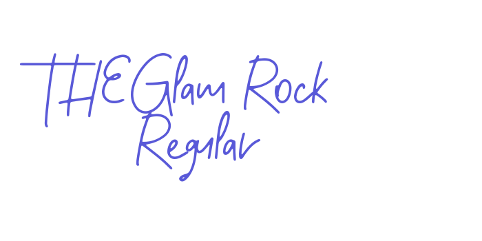 THEGlam Rock Regular Font Download