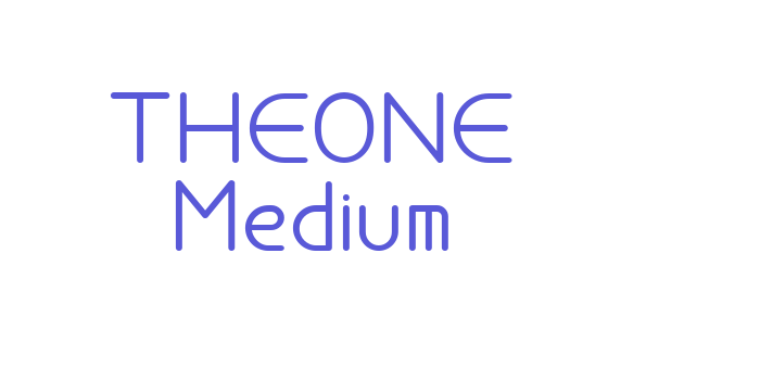 THEONE Medium Font Download