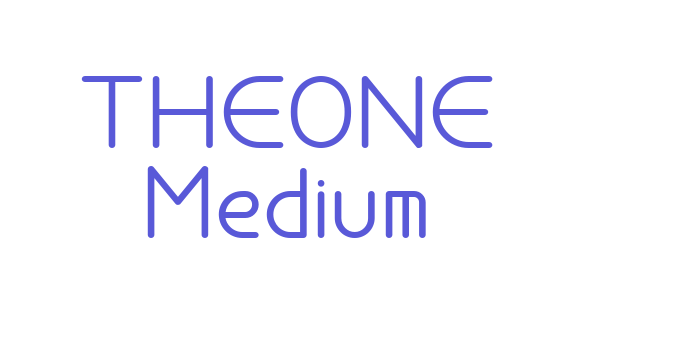 THEONE Medium Font