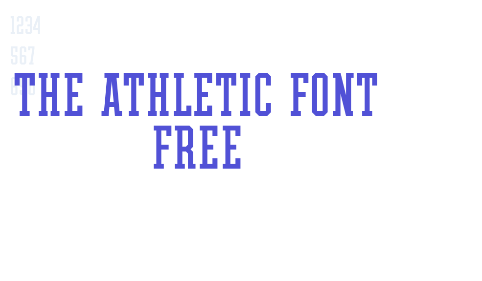 THE ATHLETIC FONT FREE-font-download