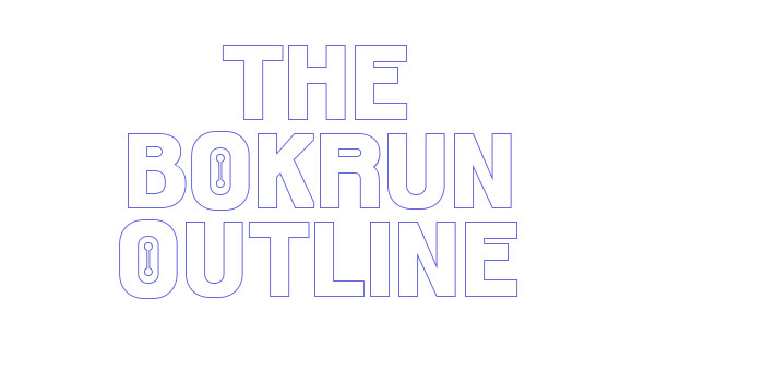 THE BOKRUN OUTLINE Font Download