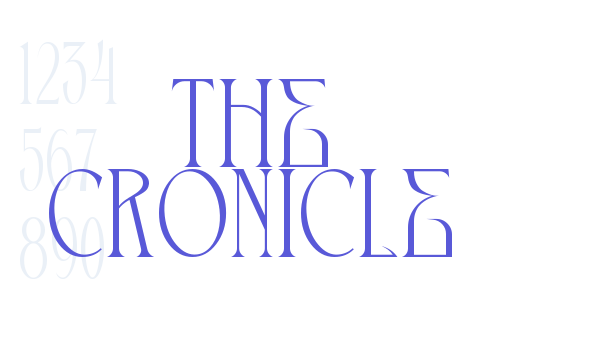 THE CRONICLE Font