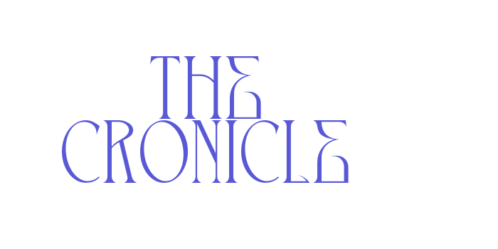 THE CRONICLE Font