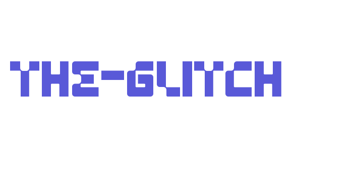 THE-GLITCH Font