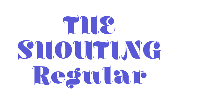 THE SHOUTING Regular Font Download