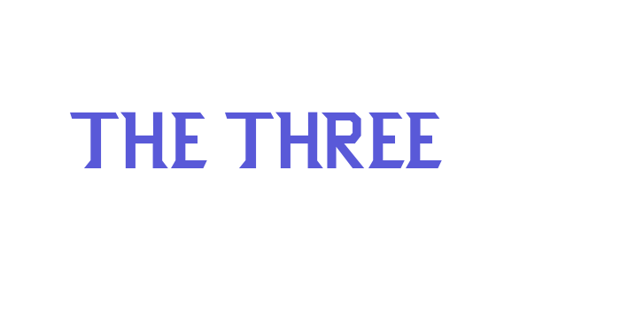 THE THREE Font Download