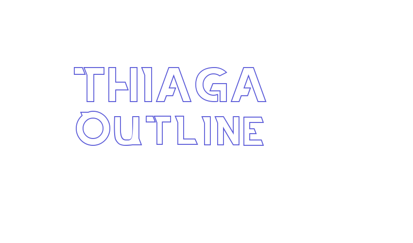 THIAGA Outline Font Download