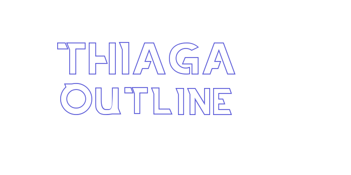 THIAGA Outline Font Download