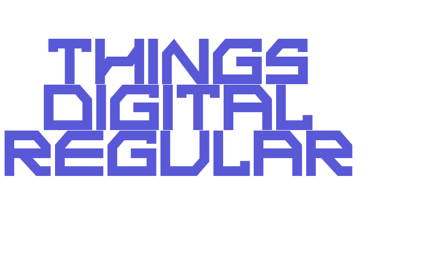 THINGS DIGITAL Regular Font Download