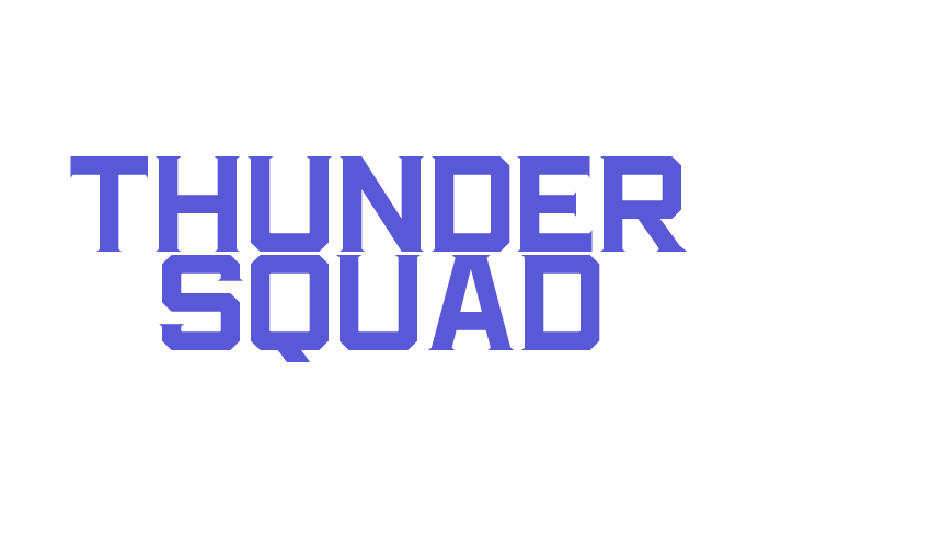 THUNDER SQUAD Font Download