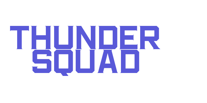 THUNDER SQUAD Font Download