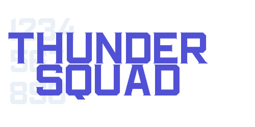THUNDER SQUAD-font-download