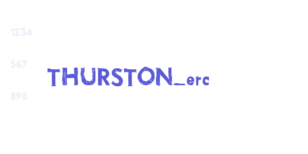 THURSTON_erc font free