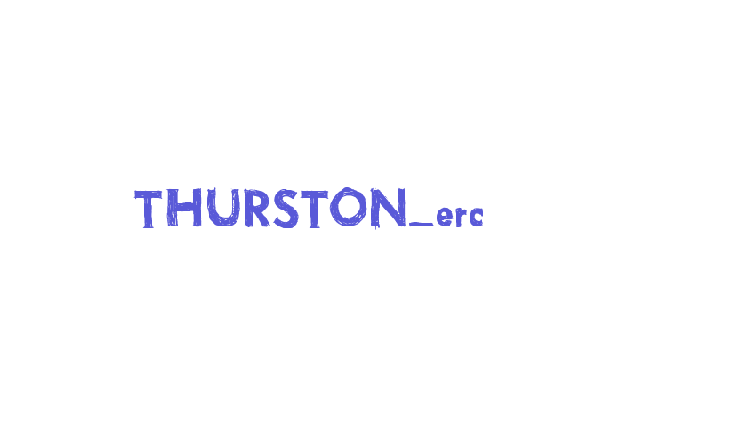 THURSTON_erc Font