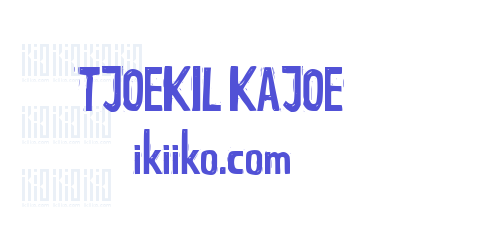 TJOEKIL KAJOE ikiiko.com-font-download