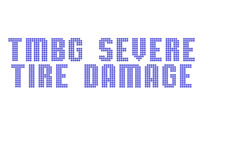 TMBG Severe Tire Damage Font Download