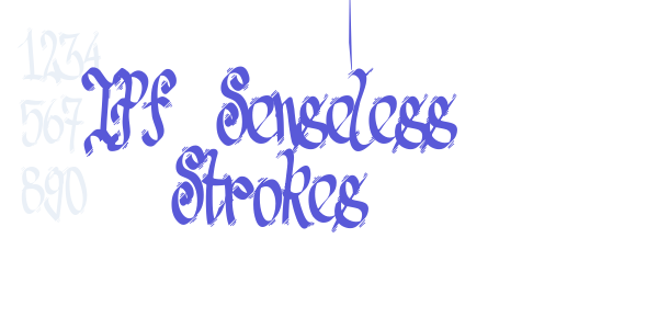 TPF Senseless Strokes font free