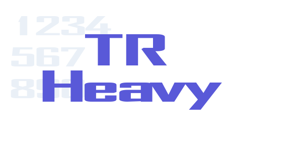 TR Heavy font free