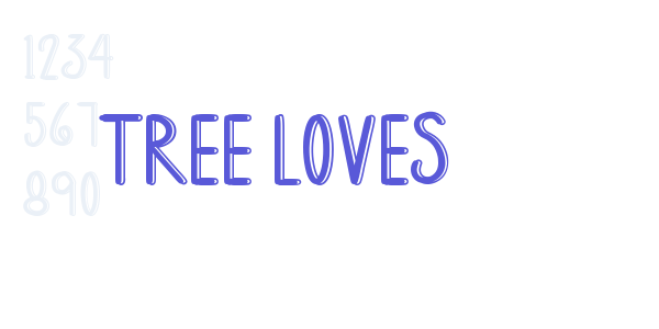 TREE LOVES font free