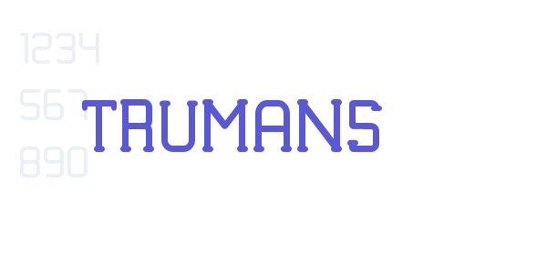 TRUMANS font free