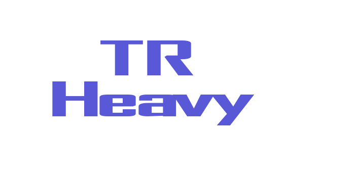 TR Heavy Font Download