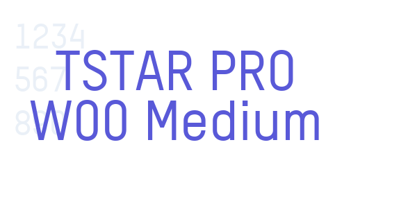 TSTAR PRO W00 Medium font free