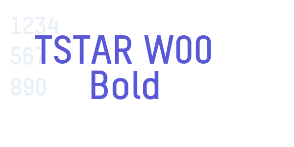 TSTAR W00 Bold font free