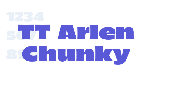 TT Arlen Chunky font free