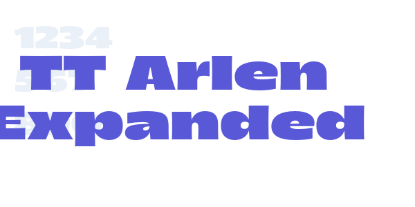 TT Arlen Expanded font free