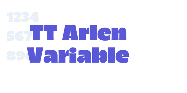 TT Arlen Variable font free