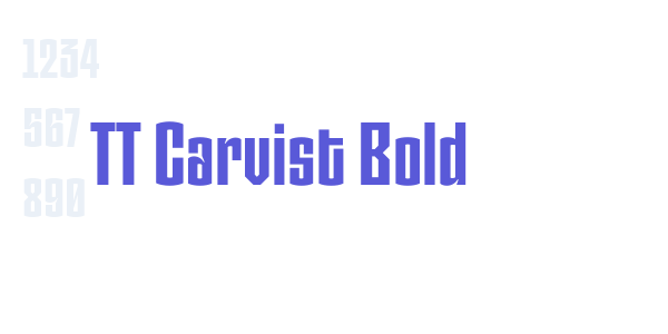 TT Carvist Bold font free