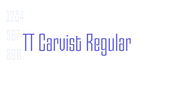 TT Carvist Regular font free