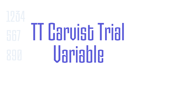 TT Carvist Trial Variable font free