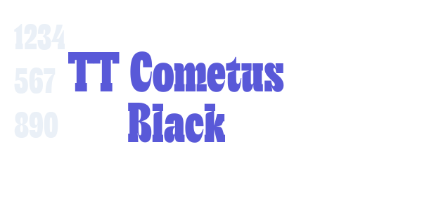 TT Cometus Black font