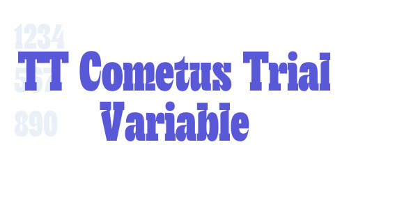 TT Cometus Trial Variable font free